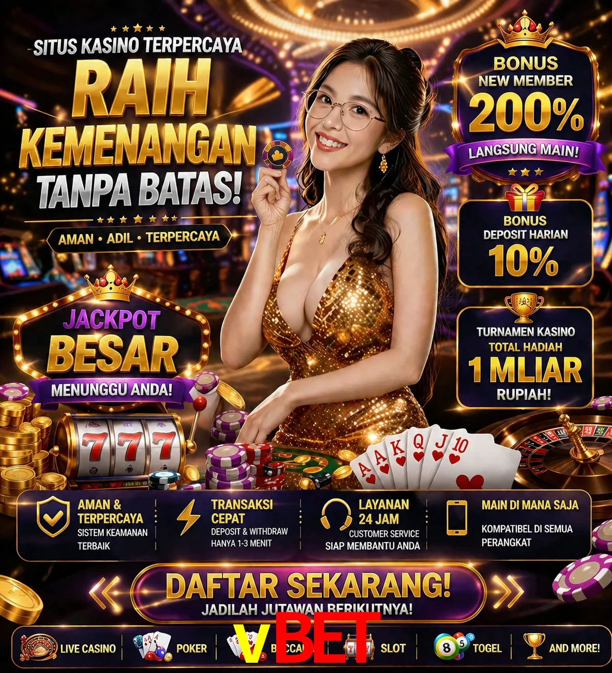 Roleta e blackjack vbet